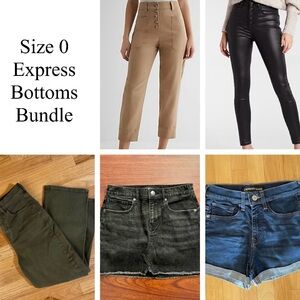 Bundle of (5) Express size 0 bottoms